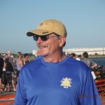 Dr. John after a sprint triathlon.